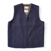Men's thick wool vest with fleece lining
